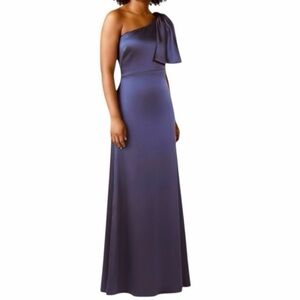 NWT SACHIN + BABI Deep Cobalt Sleeveless One Should Bow Dress Gown Size 22W